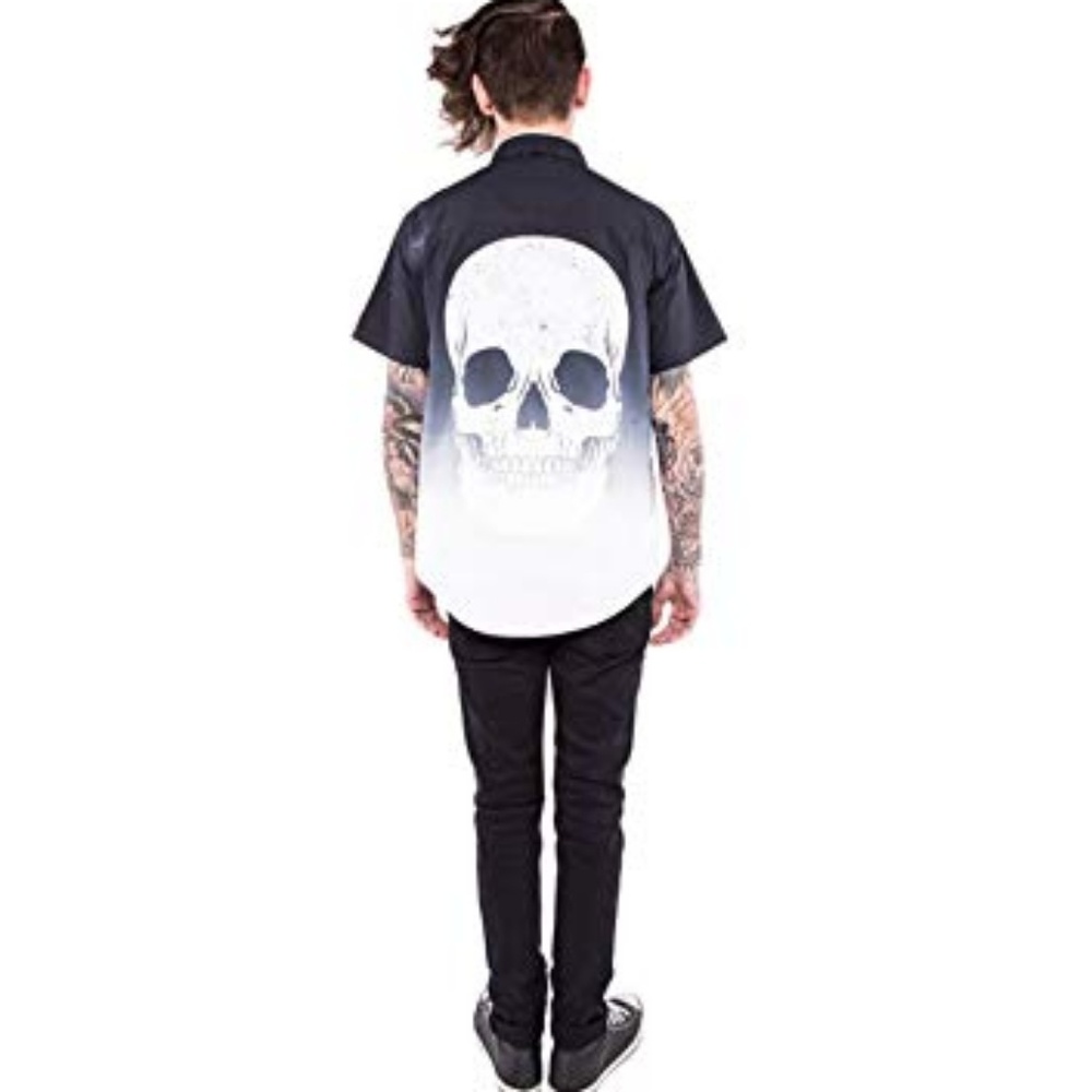 Iron Fist Death Breath Button Down Shirt Sz Small